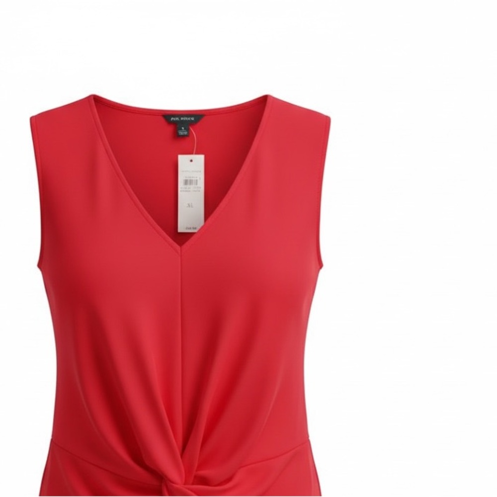 Ann Taylor Vivid Red Sleeveless Blouse